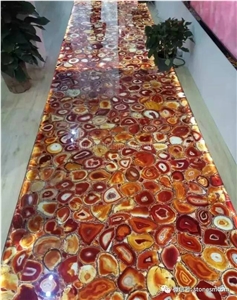 Cheap Agate Semi Precious Stone Slabs/Semi-Precious Stone Interior Walling/Agate Transmittance Stone Blackground Wall/Semi Precious Stone/Interior Decoration/Gemstone for Wall Covering Tiles