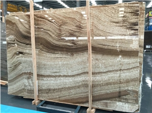 China Grain Jade Onyx Slabs/Chinese Brown Onyx Big Slabs/Brown Wood Grain Onyx Tiles & Slabs/China Verde Larissa Jade Slabs for Decoration Wall Floor Tiles