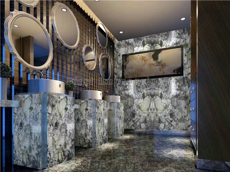 China Luxury White Beauty Marble Block/Green Marble/Ice Connect Marble/Ice Green/Chinese Green Marble/China Green Marble Blocks