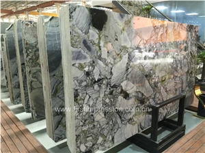 Chinese White Beauty Green Marble/Ice Connect Marble Block/Ice Green/China Green Marble/Green Marble Blocks/Nice Blocks/Ice Green Marble Block