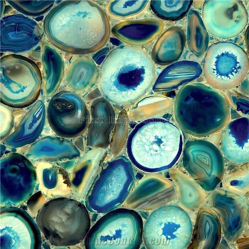 Colorful Agate Semiprecious Stone Slabs & Tiles/Green Gemstone Tiles/Semi Precious Stone Wall Covering Tiles&Floor Covering Building Tiles/Precious Stone Big Slabs