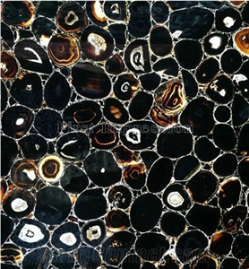 Colorful Agate Semiprecious Stone Slabs & Tiles/Green Gemstone Tiles/Semi Precious Stone Wall Covering Tiles&Floor Covering Building Tiles/Precious Stone Big Slabs