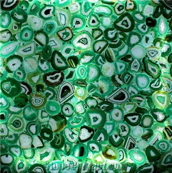 Green Agate with Gold Line Semiprecious Stone Slab&Gangsaw Big Slab&Customized/Gemstone for Wall Covering&Flooring/Agate Semi Precious Stone Panels/Interior Decoration/Luxury Red Semi-Precious Stone