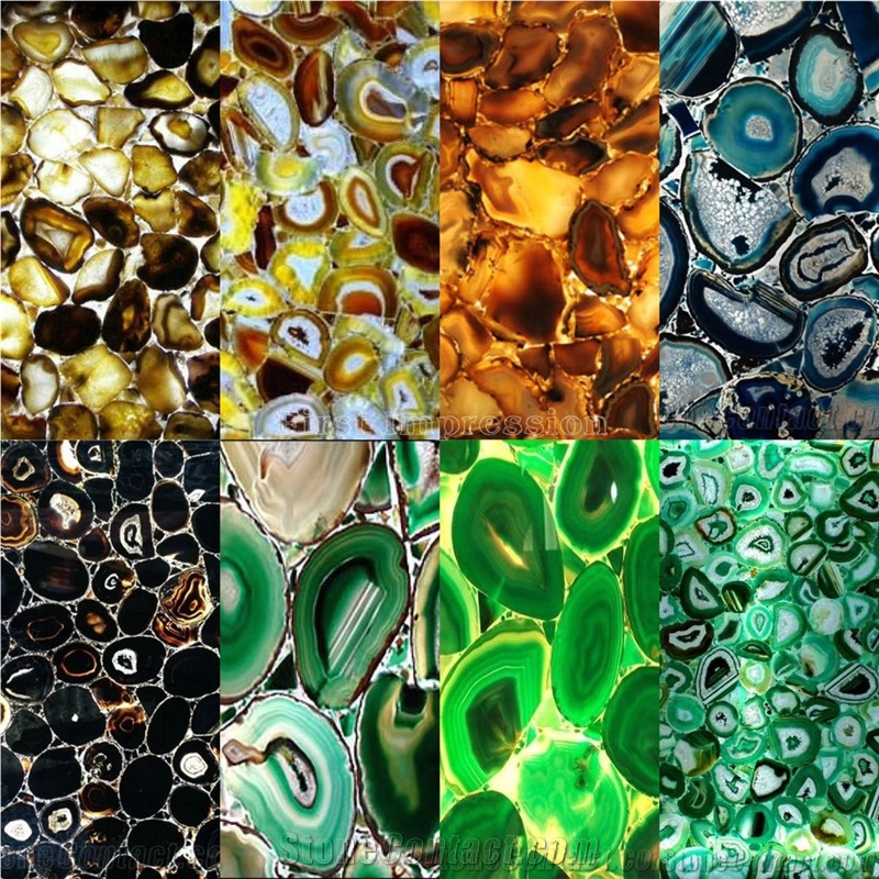 Green Agate with Gold Line Semiprecious Stone Slab&Gangsaw Big Slab&Customized/Gemstone for Wall Covering&Flooring/Agate Semi Precious Stone Panels/Interior Decoration/Luxury Red Semi-Precious Stone
