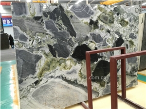 High Quality Luxury Marble Big Slab/Green Marble Tile & Slab/White Beauty/Ice Connect Marble/Chinese Green /Marble Tiles Cut to Size/Ice Green/White and Green Marble Tiles for Wall & Floor Covering