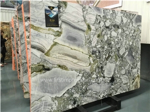 High Quality Luxury Marble Big Slab/Green Marble Tile & Slab/White Beauty/Ice Connect Marble/Chinese Green /Marble Tiles Cut to Size/Ice Green/White and Green Marble Tiles for Wall & Floor Covering