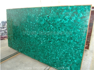 Hot Malachite Semiprecious Stone Slab/Luxury Green Semi-Precious Stone Slab&Tile&Customized/Semi Precious Stone Slab for Wall Cladding&Flooring/Semi-Precious Stone Panel/Interior Decoration