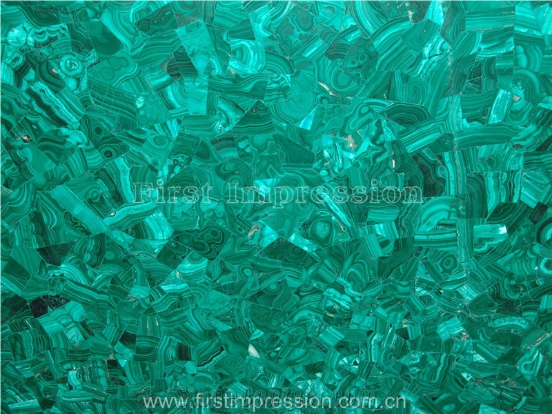Hot Malachite Semiprecious Stone Slab/Luxury Green Semi-Precious Stone Slab&Tile&Customized/Semi Precious Stone Slab for Wall Cladding&Flooring/Semi-Precious Stone Panel/Interior Decoration