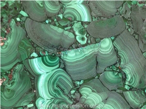 Hot Malachite Semiprecious Stone Slab/Luxury Green Semi-Precious Stone Slab&Tile&Customized/Semi Precious Stone Slab for Wall Cladding&Flooring/Semi-Precious Stone Panel/Interior Decoration