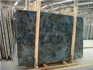 Hot Sale Lemurian Labradorite Blue Granite Polished Slabs & Tiles/Madagascar Granite with Blue Sparking Spots/Polished Natural Building Stone Flooring/Feature Wall,Interior Paving/Clading/Decoration