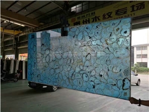 Hot Sale Yellow Semi-Precious Stone Slabs & Tiles/Yellow Agate Transmittance Stone Blackground Wall/Semi Precious Stone/Nterior Decoration/Gemstone Slab for Wall & Floor Covering Tiles