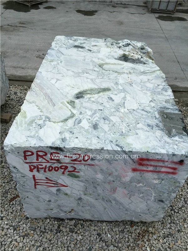 Hot White Beauty Green Marble/Ice Connect Marble Block/Ice Green/China Green Marble/Green Marble Blocks/Nice Blocks/Ice Green Marble Block