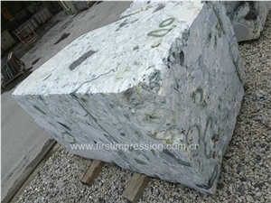 Ice Connect Marble Blocks/Ice Green Marble Slabs/Green Marble/Tv Background Stone/Chair Decoration Stone/Cold Jade/Primavera Marble