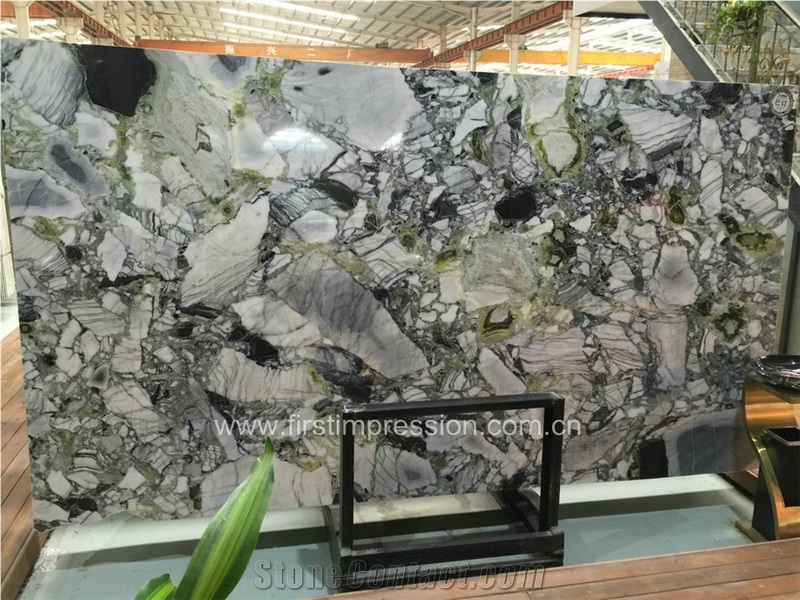 Ice Green Marble Block/Ice Connect Marble/White Beauty/Ice Green/China Green Marble/Green Marble Blocks/Nice Blocks