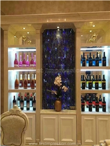 Luxury Solidate Blue Jasper Semiprecious Stone Tiles/Solidate Blue Gemstone Wall Tiles & Floor Tiles/Azul Bahia Semiprecious Stone
