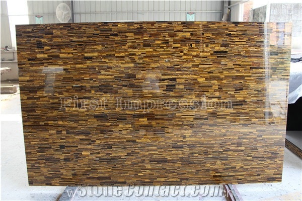 Luxury Tiger Eye Semiprecious Stone Slabs&Tiles/New Tiger Eye Stone Big Slabs/Semiprecious Stone Slabs/Gemstone Tiles for Wall & Floor Covering