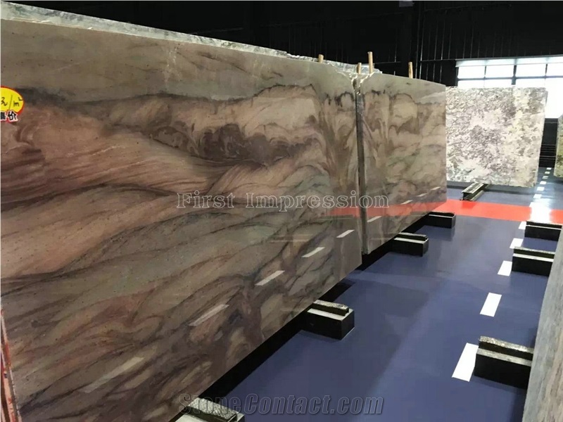 New Polished Brazil Red Colinas Quartzite Tiles & Slabs/Red Polished Quartzite Floor Tiles&Wall Tiles/Luxury Red Quartzite Big Slabs/Popular Natural Quartzite/Colorful Natural Granite Stone