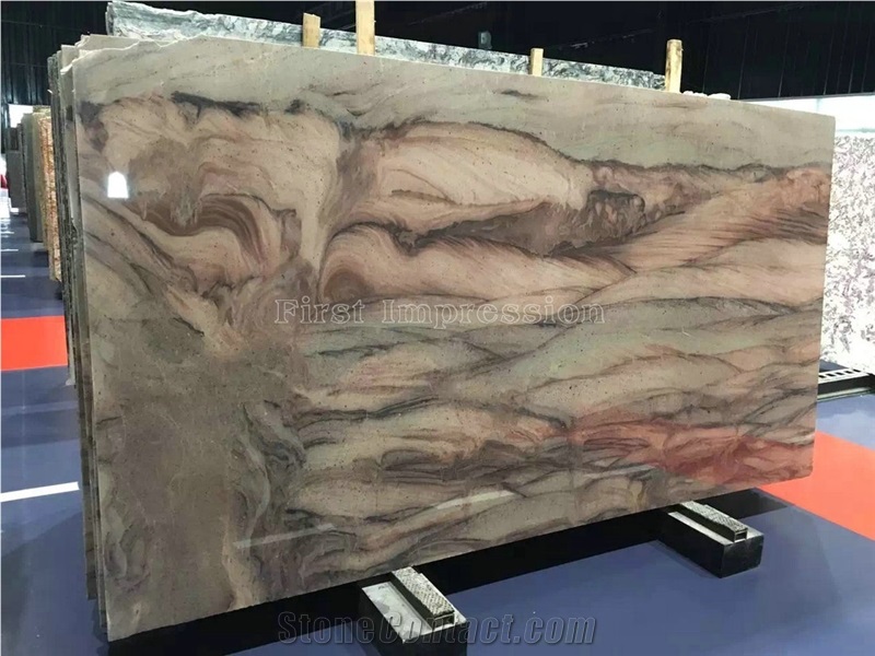 New Polished Brazil Red Colinas Quartzite Tiles & Slabs/Red Polished Quartzite Floor Tiles&Wall Tiles/Luxury Red Quartzite Big Slabs/Popular Natural Quartzite/Colorful Natural Granite Stone