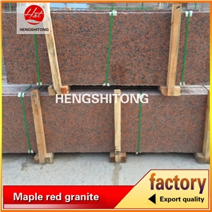 High Quality Polished Red Granite Slabs, Tiles