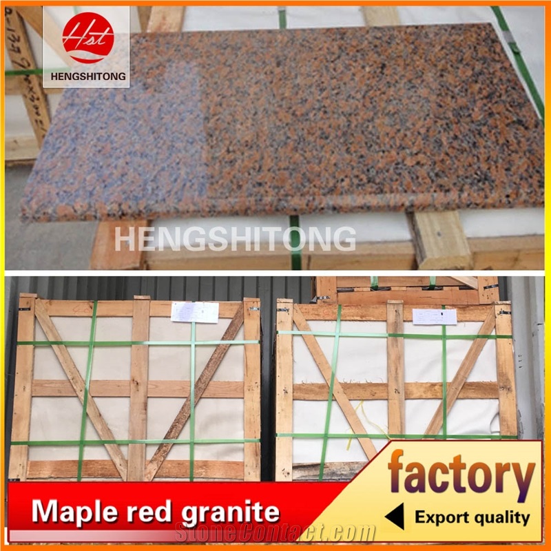 High Quality Polished Red Granite Slabs, Tiles