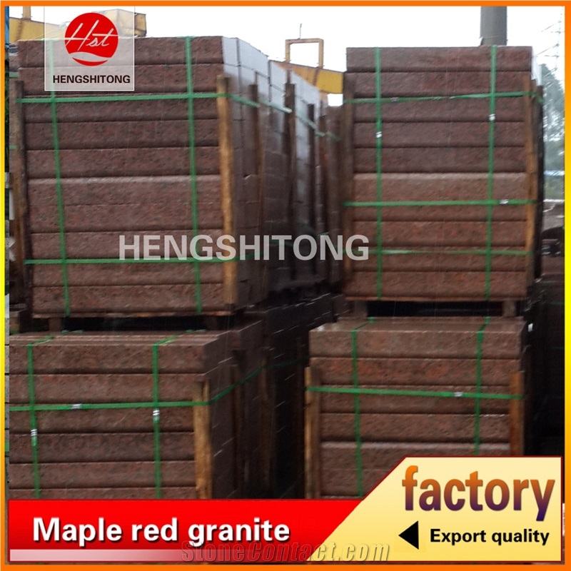 High Quality Polished Red Granite Slabs, Tiles