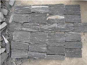 Black Quartzite Cultured Ledge Stone for Wall Decor Pool Waterfall Garden Waterfall River Rock