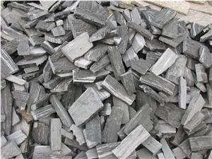 Black Quartzite Cultured Ledge Stone for Wall Decor Pool Waterfall Garden Waterfall River Rock