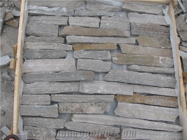 Quartzite Building Stone Brick Stacked Fieldstone Split Face Culture Stone