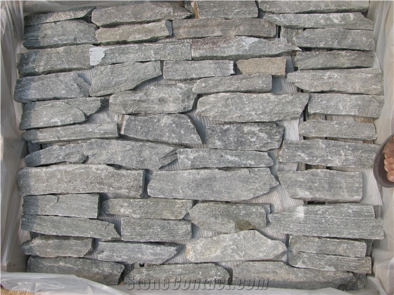 Quartzite Building Stone Brick Stacked Fieldstone Split Face Culture Stone