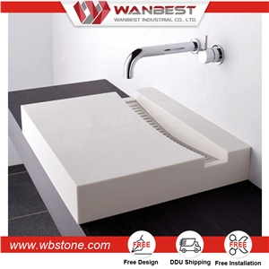 Best Selling Unique Design Colour Artificial Stone Wash Basin Fast Delivery