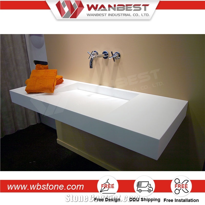 Best Selling Unique Design Colour Artificial Stone Wash Basin Fast Delivery