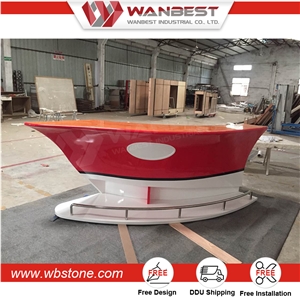 Elegant Artificial Stone Kitchen Countertop Home Boat Bar Counter Top