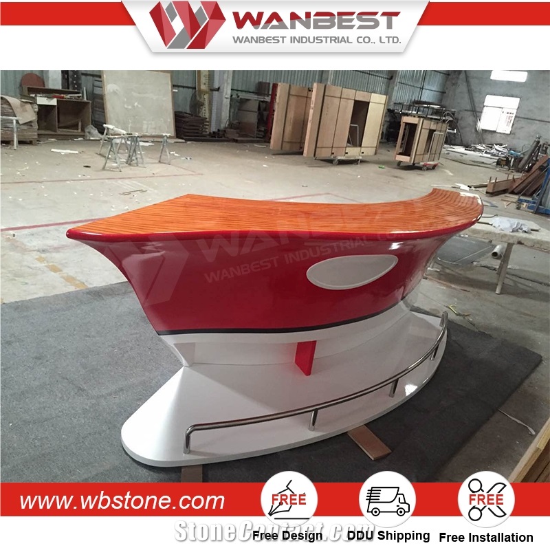 Elegant Artificial Stone Kitchen Countertop Home Boat Bar Counter Top