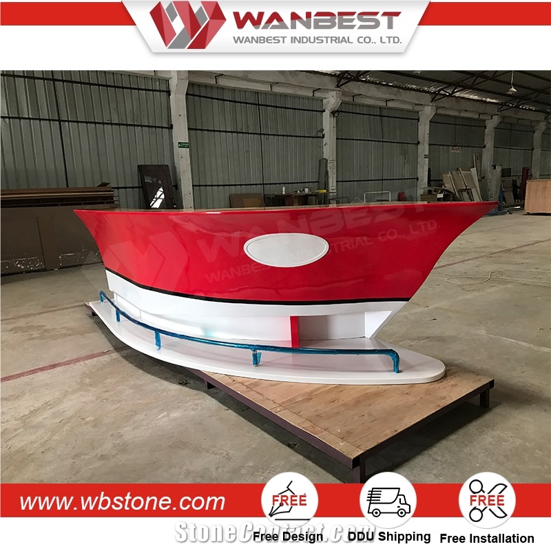 Elegant Artificial Stone Kitchen Countertop Home Boat Bar Counter Top