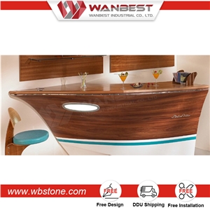 Elegant Artificial Stone Kitchen Countertop Home Boat Bar Counter Top