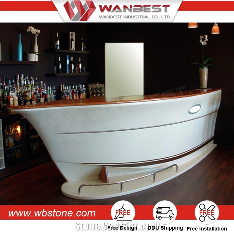 Elegant Artificial Stone Kitchen Countertop Home Boat Bar Counter Top