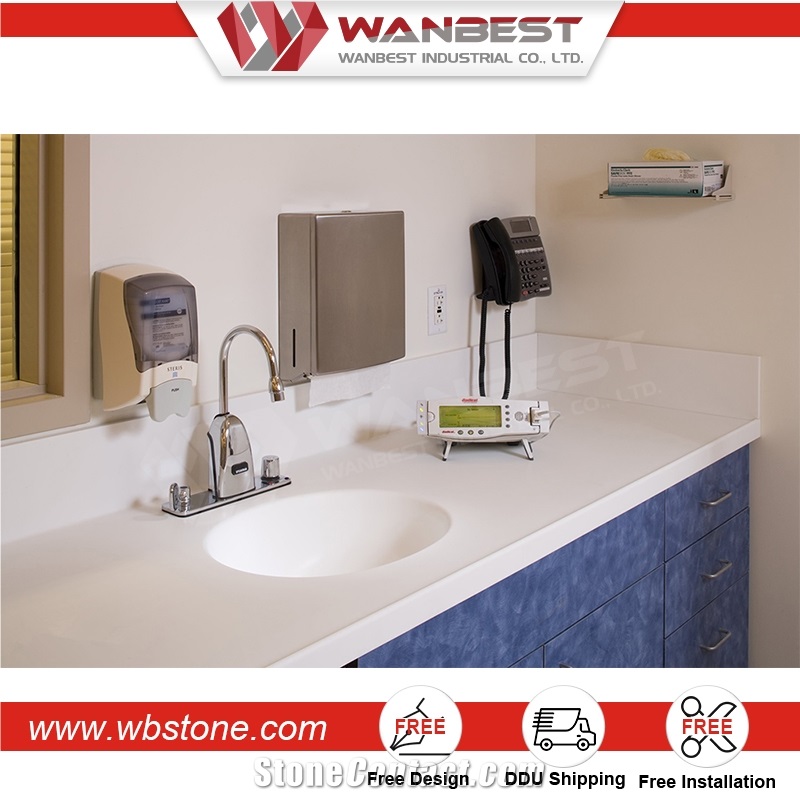 Hotel/Home Artificial Stone Bathroom Sinks Round Hand Wash Bowl