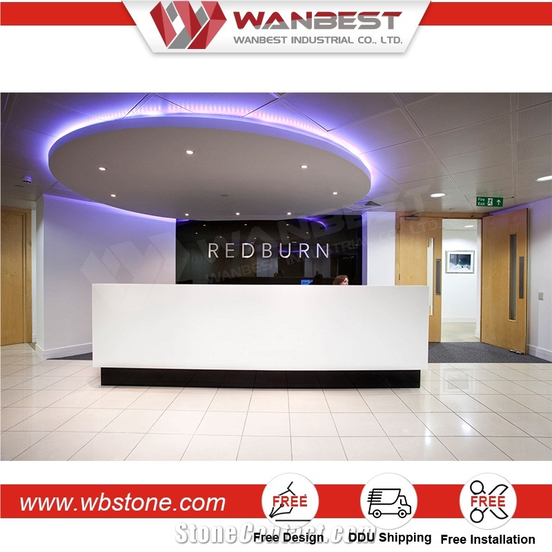 Modern Design Used Salon Front Desk Reception Counter, L Shaped Reception Desk,Artificial Stone Reception Desk Counter Top