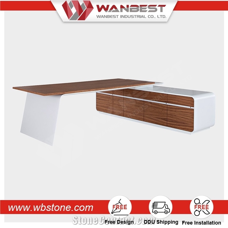 Office Desk with Factory Price Marble Stone Office Furniture Desk