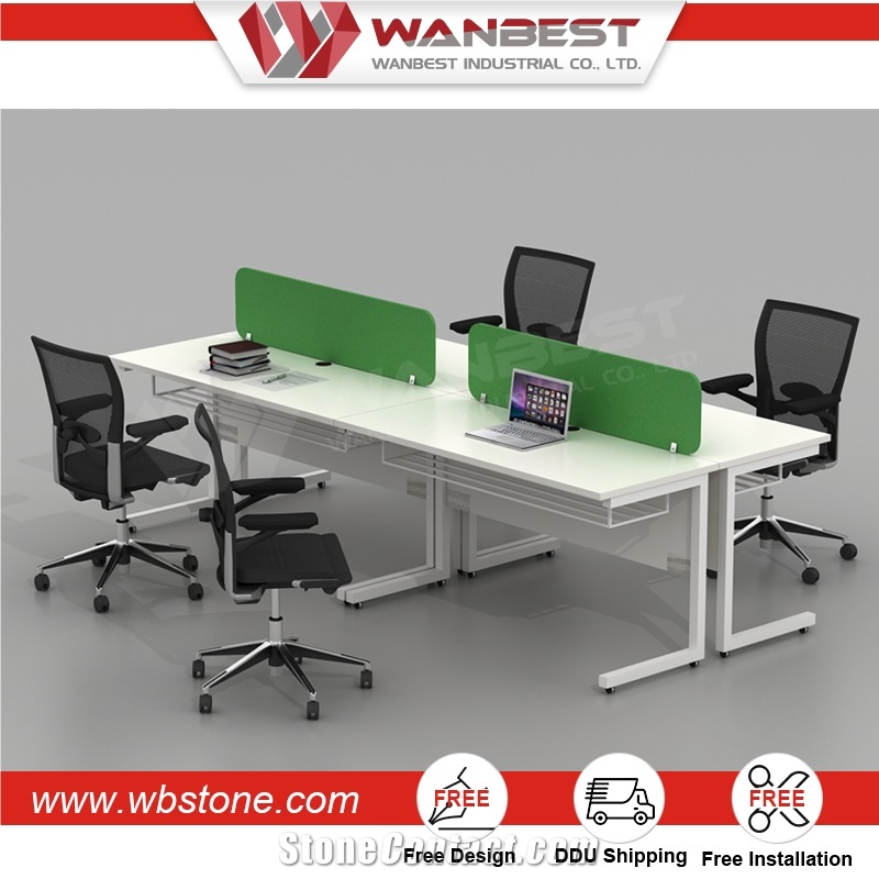 Office Partitions Work Station 4 People Office Desk