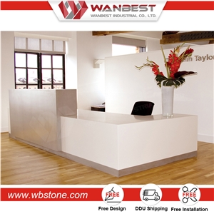 Office Shopping Mall Artificial Marble Front Reception Desk Design Office Shopping Mall Artificial Marble Front Reception Desk Design