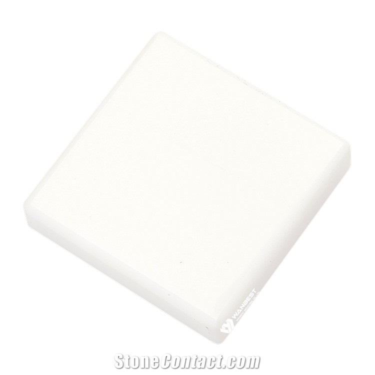 Pure Color Quartz Solid Surface Sheet Man-Made Stone for Sale