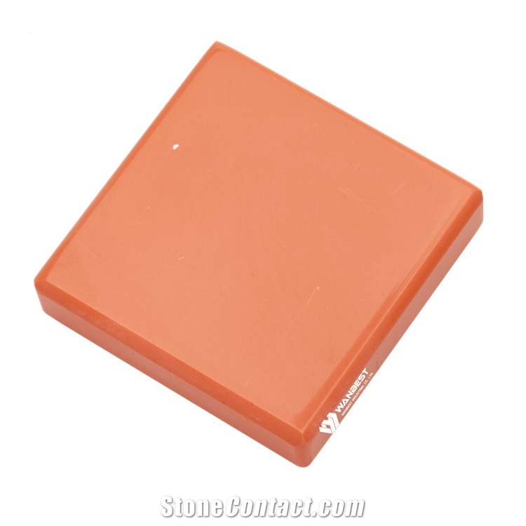 Pure Color Quartz Solid Surface Sheet Man-Made Stone for Sale