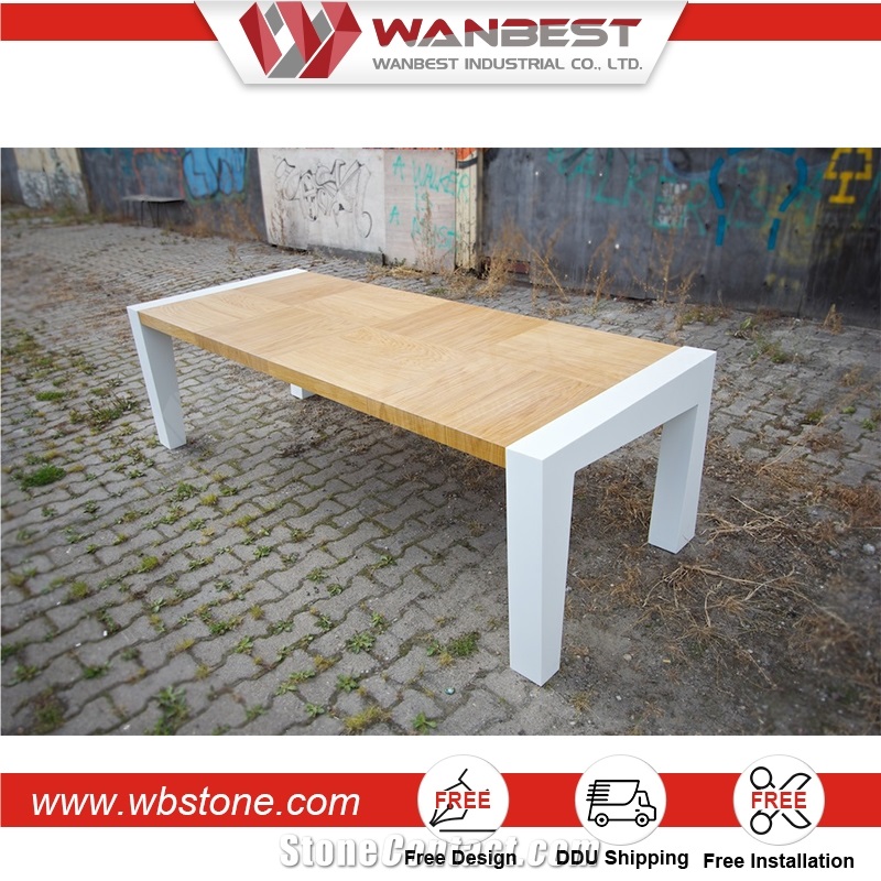 Rectangle Wooden Dining Table Long Design American Style