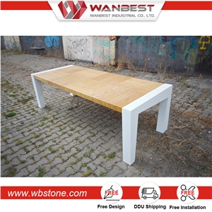 Rectangle Wooden Dining Table Long Design American Style