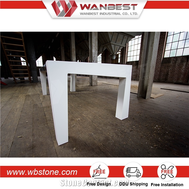 Rectangle Wooden Dining Table Long Design American Style