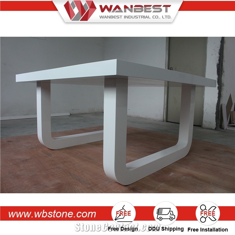 Rectangle Wooden Dining Table Long Design American Style