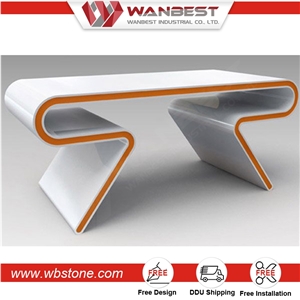Solid Surface Customized Solid Surface Reception Desk Office Desk