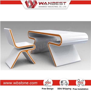 Solid Surface Customized Solid Surface Reception Desk Office Desk