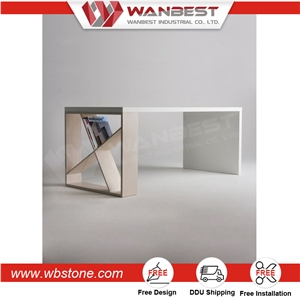 Solid Surface Customized Solid Surface Reception Desk Office Desk